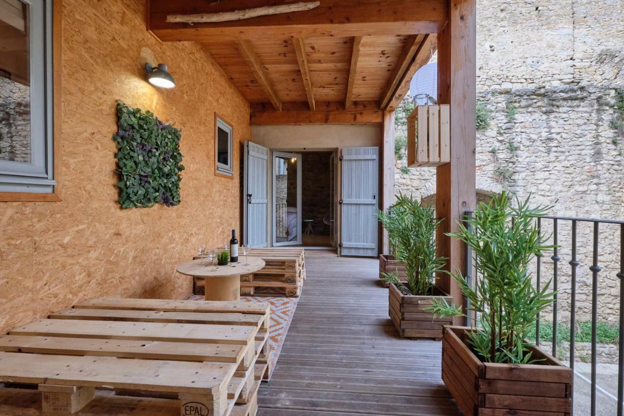 Melina - Appartement Dans Les Remparts De La Bastide Avec Parking Et Terrasse Carcassonne Exteriör bild